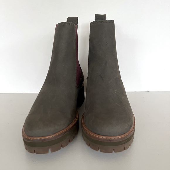 Timberland Courmayeur Valley Chelsea Boots in Olive Nubuck, Size 11 - Picture 6 of 14